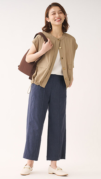 ノースリーブブルゾン