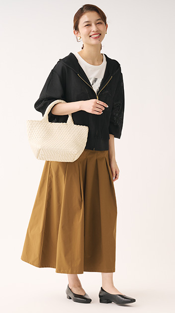 メッシュフードパーカー