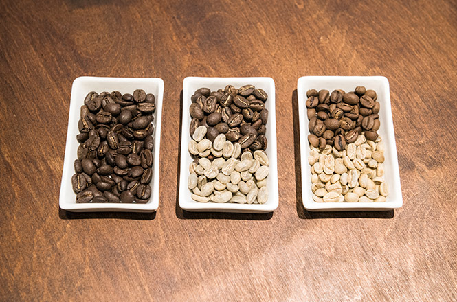 コーヒー豆 三種類