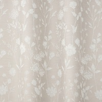 防炎モダン花草木総柄（グレージュ）｜カーテン