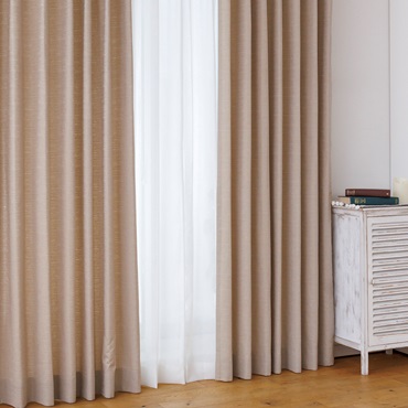 非遮光シェニールタッチ（ベージュ）｜カーテン