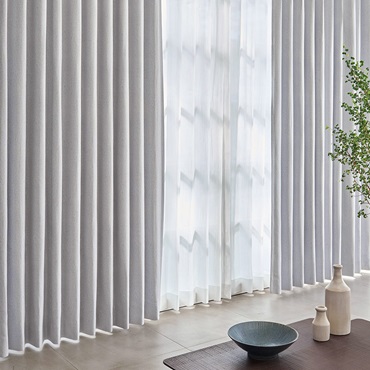 遮光2級｜超軽量_気軽に洗える遮光カーテン（ライトグレー）｜カーテン