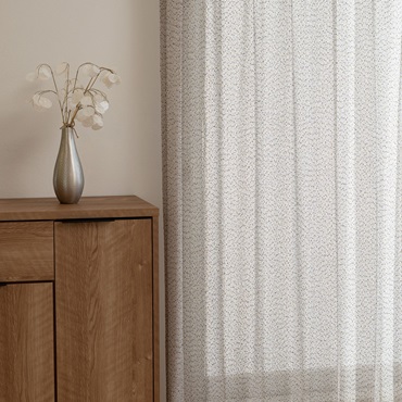 【トルコ製】シアーツイード（ベージュ）｜カーテン