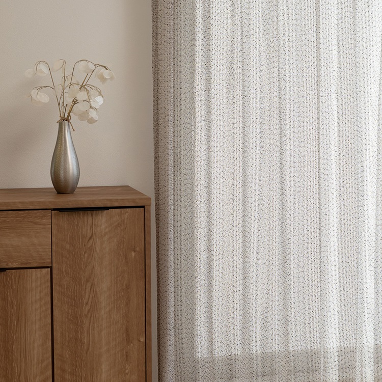 【トルコ製】シアーツイード（ベージュ）｜カーテン