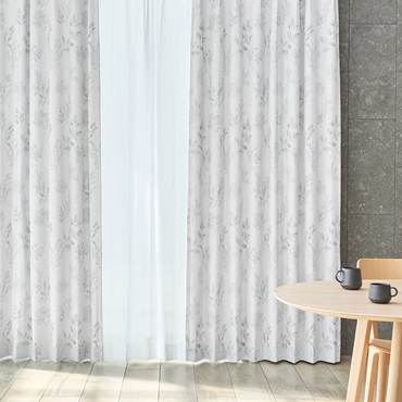 遮光木漏れ日リーフ（グレー）