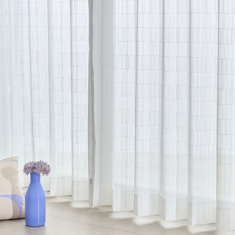 カットジャカードライン（ホワイト）｜カーテン