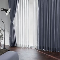 遮光1級｜遮熱シャンタン遮光Ⅱ（ネイビー）｜カーテン