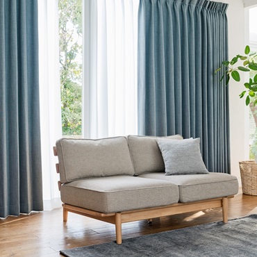 遮光遮熱ラフリネンライク（ライトブルー）