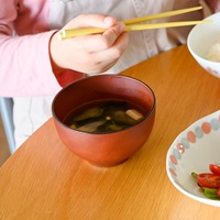 [会津塗] 子ども用 木目椀 軽量