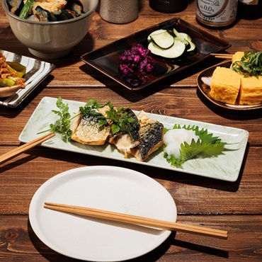 【美濃焼】長皿29cm 笹