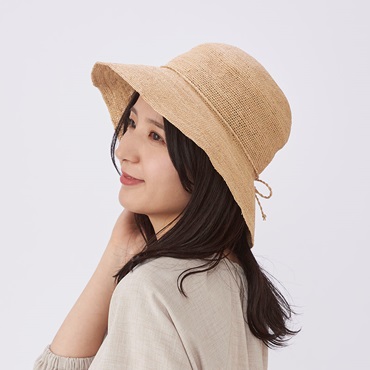 【期間限定SALE～5/7（水）10：00まで】ラフィアリボンハット
