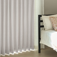 遮光2級｜遮光フローラルライン（ライトグレー）｜カーテン