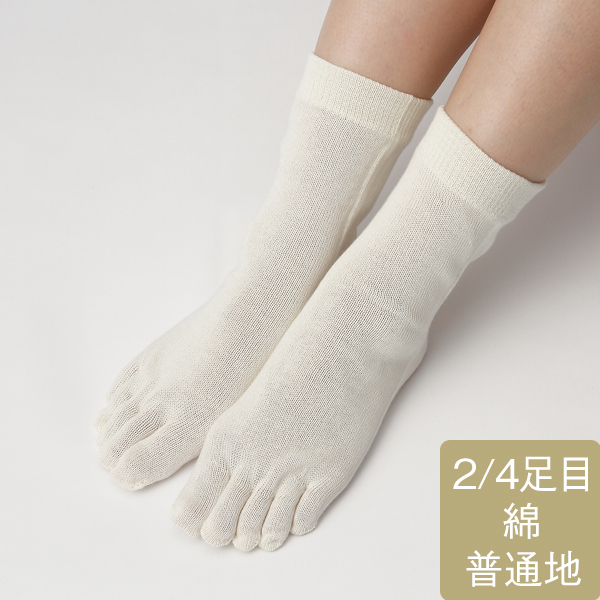 [日本製] N 4足重ね履き靴下単品 綿の5本指靴下 2枚目 II