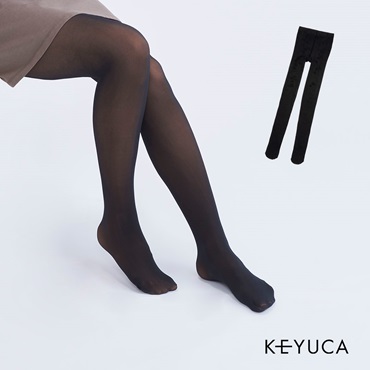 d 薄見えフェイクタイツ80デニール ブラック
