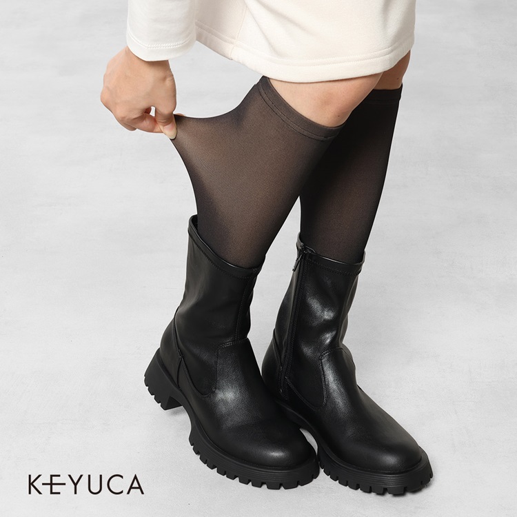 d 薄見えフェイク靴下 130デニール ブラック|ソックス|靴下