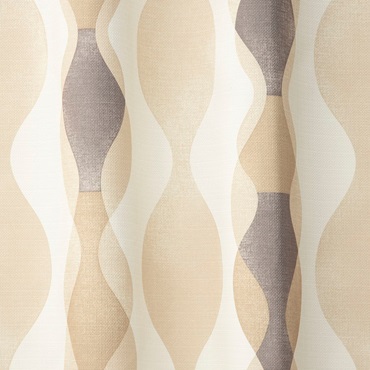 ノルディックウェーブ（ベージュ）｜カーテン