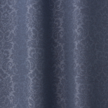 遮光2級｜ダマスクエンボス遮光（ネイビーブルー）｜カーテン