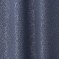 遮光2級｜ダマスクエンボス遮光（ネイビーブルー）｜カーテン