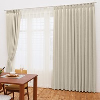 遮光3級｜【WEB限定】ピンドット遮光（アイボリー）｜カーテン