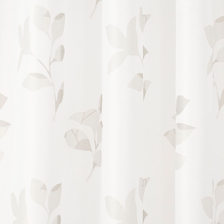 【WEB限定】リーフミラー（ベージュ）｜カーテン