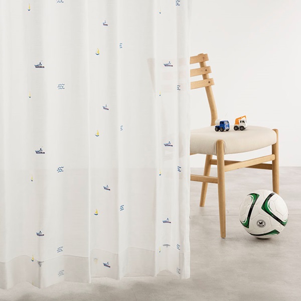 刺繍船｜カーテン