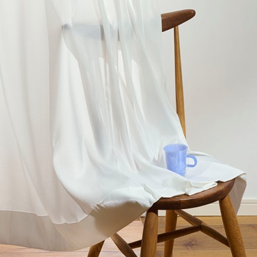 オールインワンシルキータッチレース（ホワイト）｜カーテン