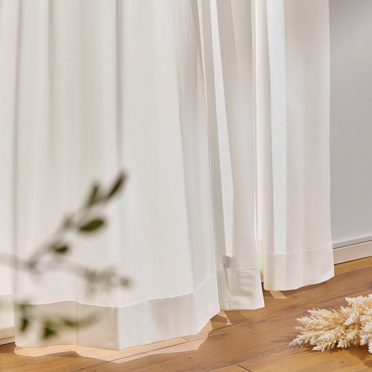 UVカット99％×採光レース無地（アイボリー）｜カーテン