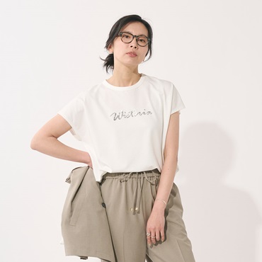 シルバースパンコールロゴＴシャツ