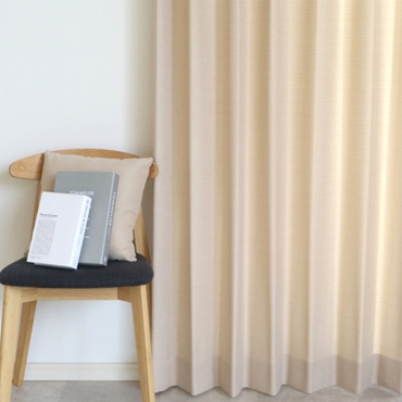 【WEB限定】非遮光リネンライク（ベージュ）｜カーテン