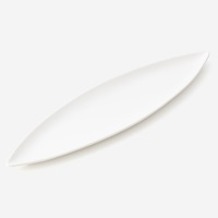 【美濃焼】月の葉プレート31cm ホワイト