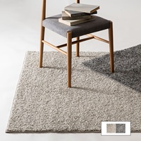 抗菌防臭防ダニ ツヤシャギーラグ