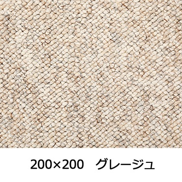 【WEB限定】大粒パイルでふっくら丈夫 パブロフ(200×200 グレージュ)