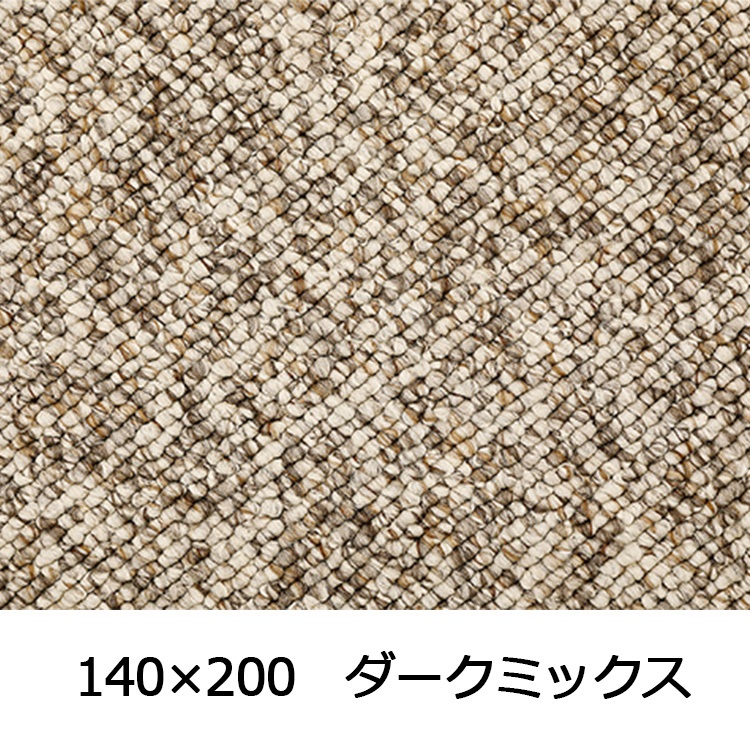 【WEB限定】大粒パイルでふっくら丈夫 パブロフ(140×200 ダークミックス)