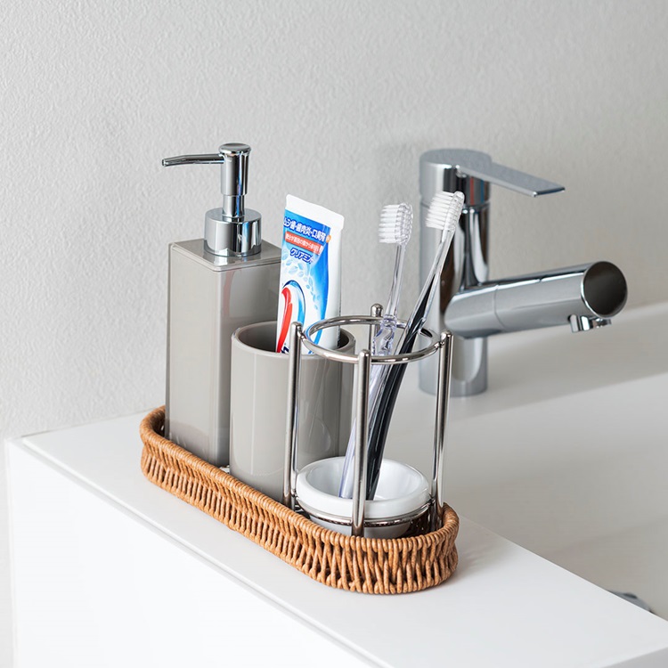 洗えるPPラタンマルチトレイ スリム｜W26×D9×H3cm