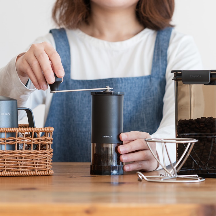 セラミック コーヒーミル チャコールブラウン