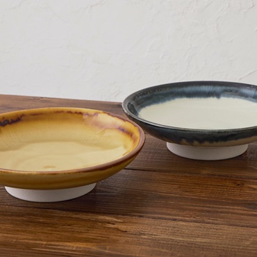 【美濃焼】にじみプレート 23cm