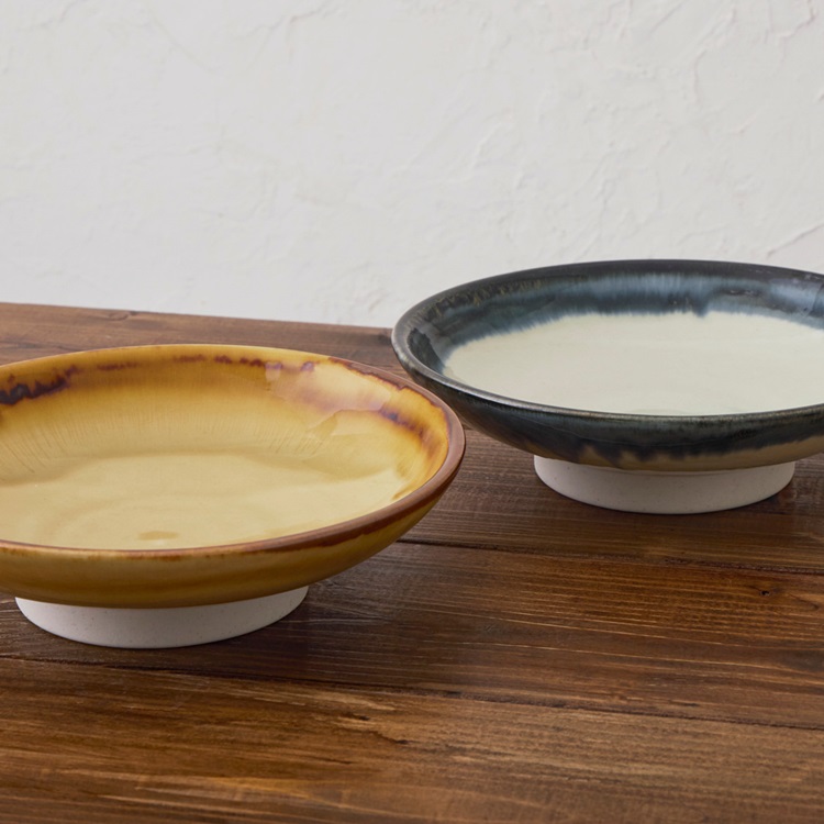 【美濃焼】にじみプレート 23cm