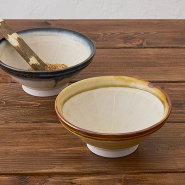 【美濃焼】にじみすり鉢 18cm