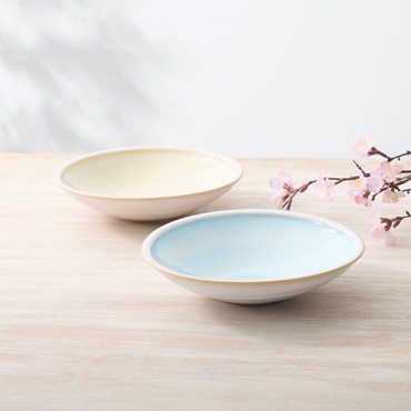 【萩焼】わた雲深鉢 21.5cm