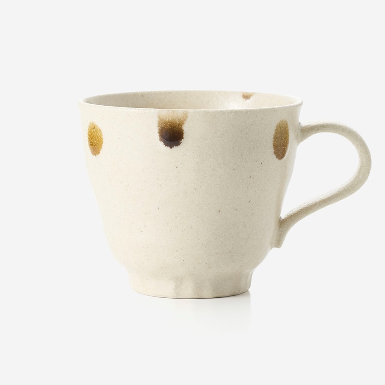 【美濃焼】飴茶白 マグ ベージュ