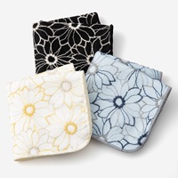 ハンカチタオル 刺繍マーガレット