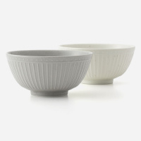 【美濃焼】彫刻丼十草 16cm