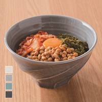 [美濃焼]ねじり丼 16cm(ホワイト)