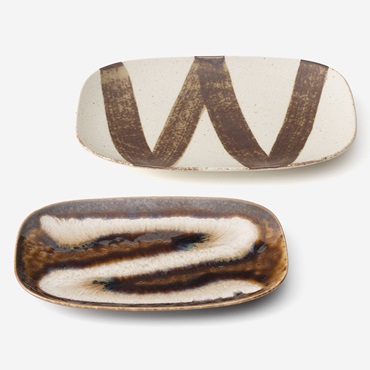 【美濃焼】小判皿19.3cm