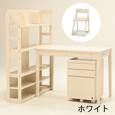 【お買い得キャンペーン～12月21日（日）まで】トルテシリーズ4点セット（トルテシェルフ）【ピースラグプレゼント・さくら】(ホワイト／SH)