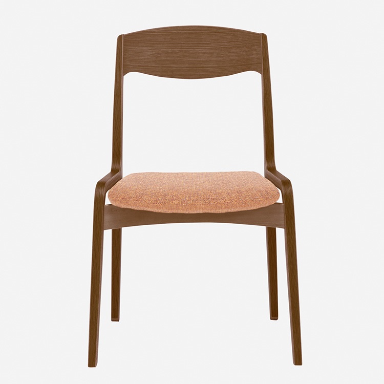 トラモンテ チェア(ウォルナット/オレンジ)