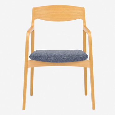 トラモンテ アームチェア(ナチュラル/ブルー)