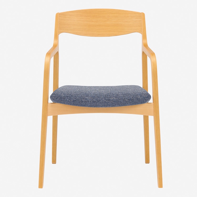 トラモンテ アームチェア(ナチュラル/ブルー)