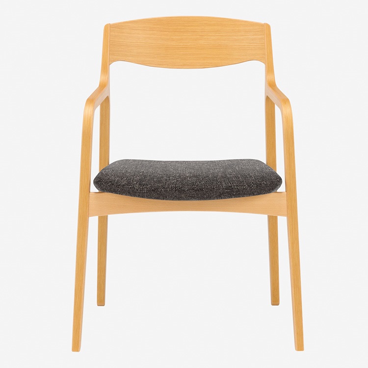 トラモンテ アームチェア(ナチュラル/チャコールグレー)