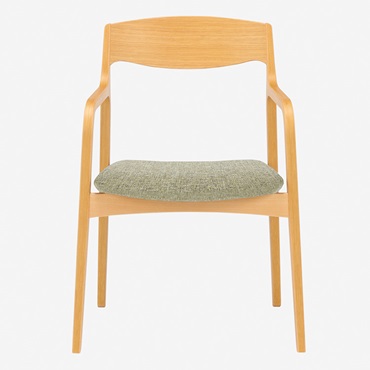 トラモンテ アームチェア(ナチュラル/グリーン)